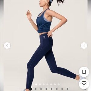 NWOT Allbirds Natural Legging Women's Merino Wool Blend small /navy